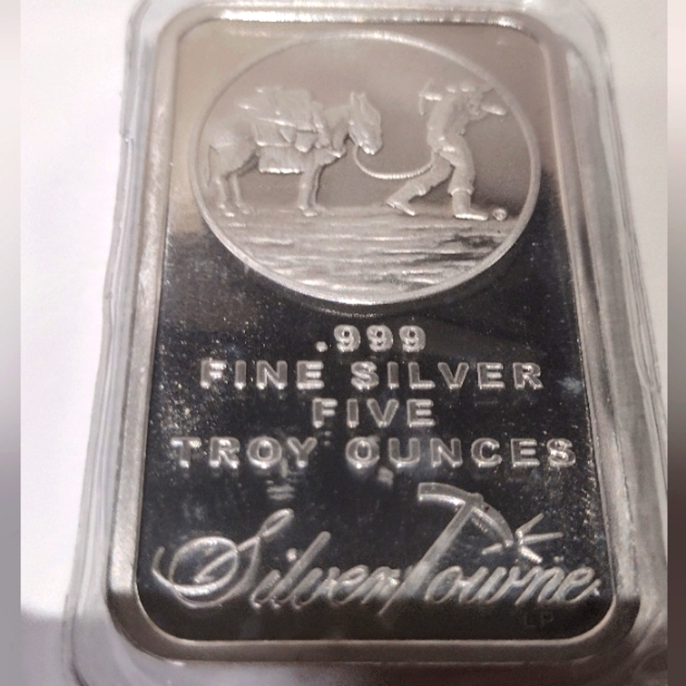 999🥈 Silver 5 Ounces Ignot from Silvertown NWT - Picture 9 of 9